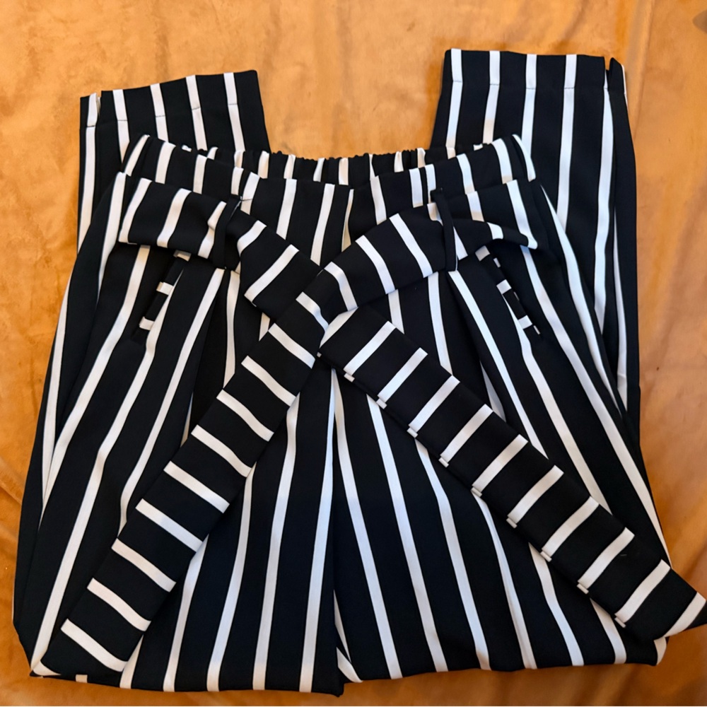Chic Striped Women's Trousers